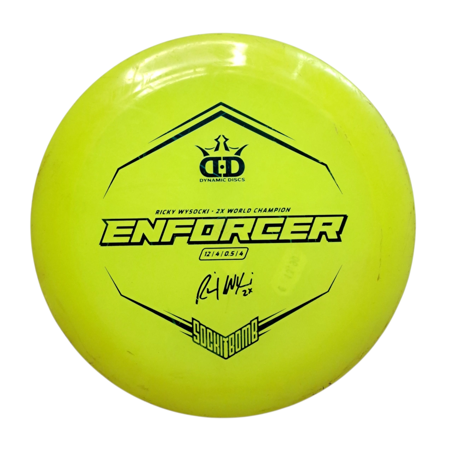 Dynamic Discs Lucid Ice Enforcer Ricky Wysocki Sockibomb Stamp Dynamic Discs Lucid Ice Enforcer Ricky Wysocki Sockibomb Stamp - Image 1